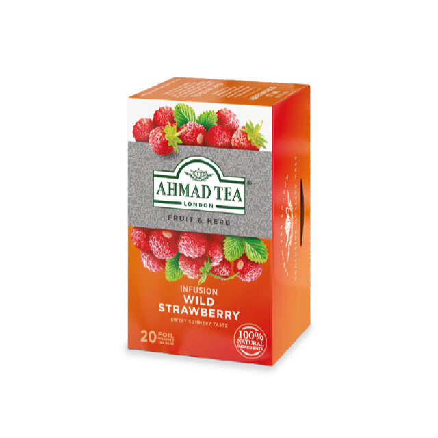 Ahmad Tea Wild Strawberry Herbal Infusion Teabags