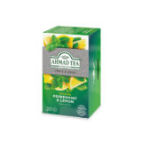 Ahmad Tea Peppermint & Lemon, 20 Foil-Wrapped Teabags