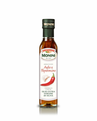 Monini Garlic & Chili Flavored Extra Virgin Olive Oil 250 ml*6