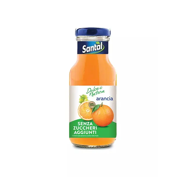 Santal Orange Juice Without Sugar Glass Bottles 250ml