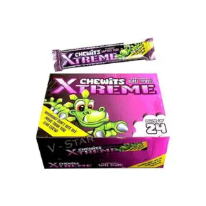 Chewits Xtreme Extremely Tutti Frutti Chews Full Box 34g*24